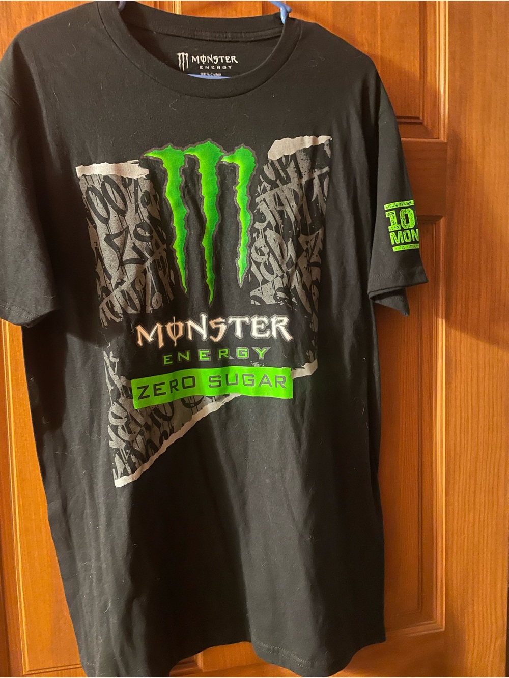 Men’s Black Graphic T‑Shirt - Green Logo